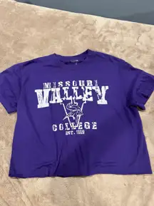 Gildan Missouri Valley College Cropped Tee