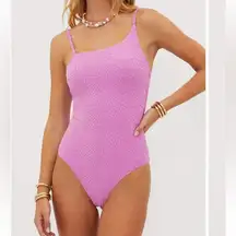 BEACH‎ RIOT $148 nwot Athena shell pink one piece swimsuit xs