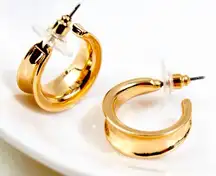 14k Gold tone hoop earrings ✨