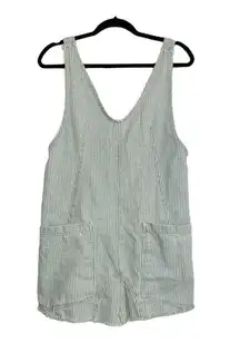 Free People We The Free High Roller Denim Overall Mini Dress XS