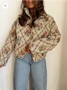 Fairytale Jacquard Puffer Coat