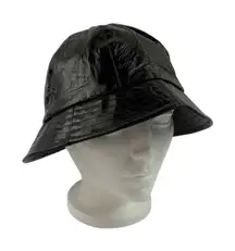 *Vintage D&Y Black Rain Bucket Hat Black Y2K 90's