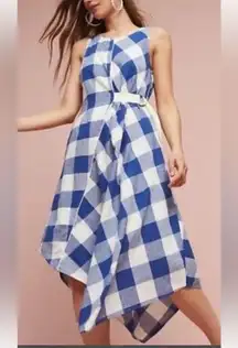 Maeve Blue and White Asymmetrical Wrap Sundress Size XSP. A14