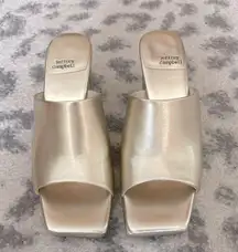 Gold Platform Chunky Heels