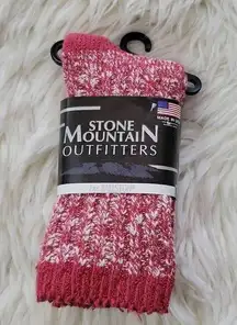 NWT Stone Mountain Outfitters Crew "Cotton Raggs" Boot Socks Size Medium Women's