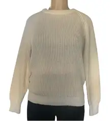 Vintage St. John’s Bay Cream Knit Pullover Sweater Women’s M Acrylic