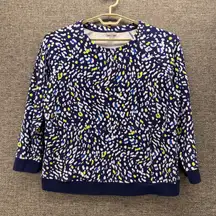 T by Talbots Womens Sweatshirt Size 1X Athleisure Workout Zip Pockets Pullover‎