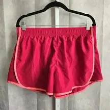 Members Mark Pink Pull On Athletic Running Shorts Large