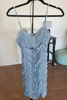 Light Blue  Mini Dress