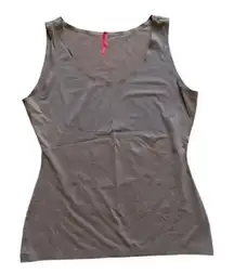 Spanx Microfiber Tan Lightweight Breathable Non-Compression Shaper Tank Top XL
