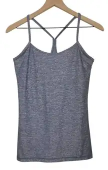 Lululemon Power Y Racerback Tank‎ Top Womens Sz 8 Gray Athletic Gym