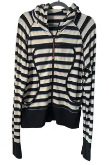 Lululemon Rare Vintage Striped Scuba Full Zip Hoodie