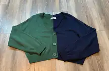 Hollister Color Block Cardigan