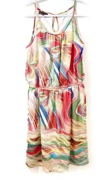 Nina Leonard Colorful Dress Medium