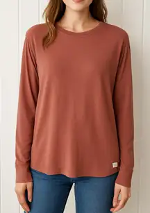 VUORI Long Sleeve Oversize Organic Cotton Crewneck  top size XS style #VW1028
