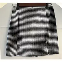 Eyeshadow Black & White Gingham Checkered YTK Mini Skirt Junior Size 5