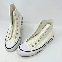Converse Chuck Taylor All Star Leather High Top Sneaker Cream‎ Size 6.5