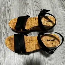 Sonoma Wedge High 3/3.5” Heel Sandals for Women Summer Cute size 9.5 Dressy