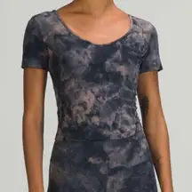 Lululemon Align T-shirt Diamond Dye Lunar Rock True Navy Size 6