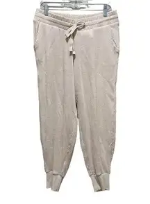 Style & Co Waffle Knit Jogger Pants Oatmeal Size Medium