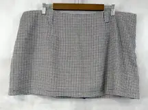 Abercrombie Fitch Flannel Skort Womens XL Plaid Preppy Academia City Schoolgirl