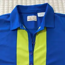 EP Pro Tour Tech Blue/Green Golf Polo Size XL