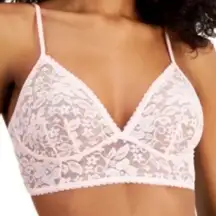 I.N.C. INTERNATIONAL CONCEPTS Women's Lace Bralette intimates Rose Large NWT