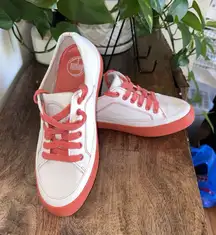 Fitflop Women Shoe Super T‎ Size 7M White Canvas Training Sneaker Pre Owned