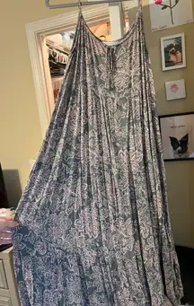 Boho Floral Print Maxi Cami Dress