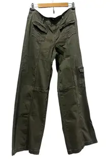 1822 Denim Army Green Grunge Y2K Wide-leg Cargo Pants Women’s 12/31 FLAW