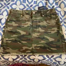 Camo Mini Skirt