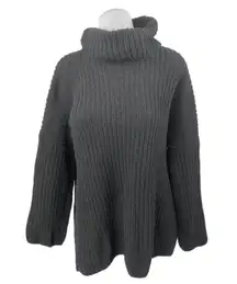 Abercrombie & Fitch Women's Black Turtleneck Long Sleeve Sweater Top Size L