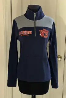PINK Victoria's Secret Auburn Tigers University Half Zip Pullover Sweatshirt 