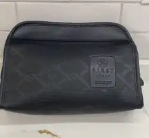 Vintage British Airways First Class Amenities Bag Zipper Black Blue Socks Mask