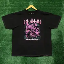 Def Leppard Animal Heavy Metal Band Tee 2X