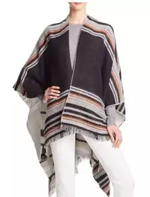 Echo Reversible Striped Ruana