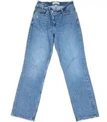 American Eagle Abercrombie & Fitch Curve Love The 90s Straight Ultra High Rise Jeans