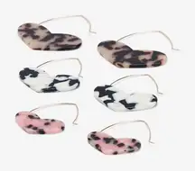 ✨ Set of Heart Wire Hoop Earring Set✨