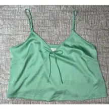 Colsie: Seafoam Green Silk Top