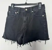 Made black denim shorts size 27