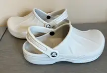 Unisex Crocs Beige Clogs Sling Back Shoes Sandals Men’s Size 4 Women’s 6