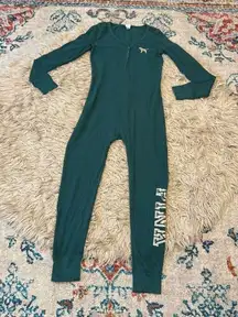 Victorias secret PINK happy holla days sequin thermal one-piece pajamas size med