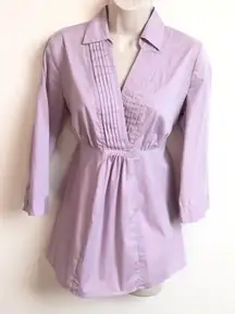 Motherhood Maternity 3/4 sleeve purple blouse top