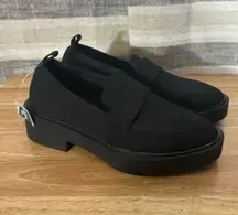 Steven Brynn Black Heeled Loafers Size‎ 6.5