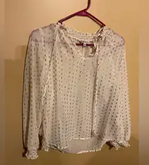 Nanette lepore medium sheer blouse