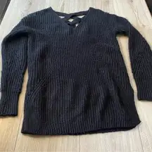 It's Our Time Black knitted sweater