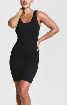 Assets by Spanx Black Shaping Tank Slip Tummy Slimming Mini Dress Women’s Large
