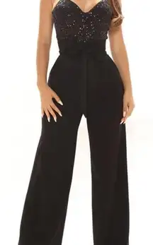 Fashion nova Daring And Dazzling Jumpsuit - Black