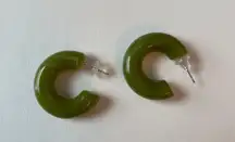 Chunky Green Earrings