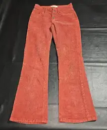 Madewell Womens Rust Cali‎ Demi Boot Corduroy Pants 23